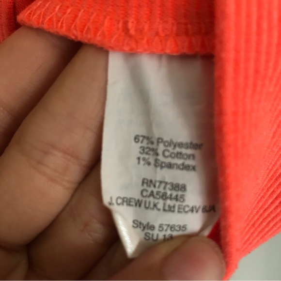 Madewell Orange Ribbed Tank Top - Picture 5 of 7